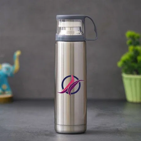 Silver Customized Stainless Steel 304 Insulated Cup Flask - 500 ML