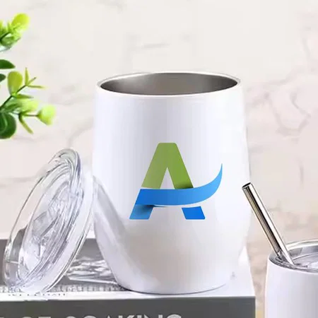 White Customized Stainless Steel Double Wall Coffee/Tea Mug - 350 ML