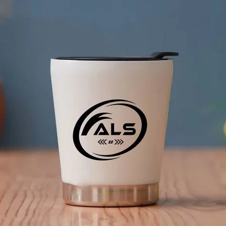 White Customized Stainless Steel Double Wall Coffee Mug - 315 ML