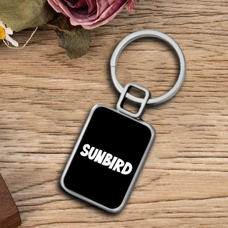Black Customized Metal Keychain