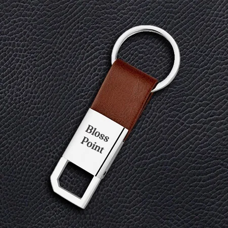 Brown Customized Metal Keychain