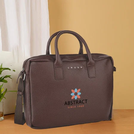 Brown Cross Customized High Volt 14" Briefcase Laptop Bag