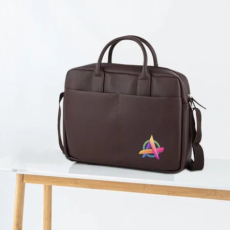 Brown Cross Customized Jiloz Prime Briefcase Laptop Bag