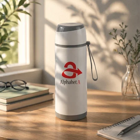 Customized Dual-tone Glossy Glass Bottle With Carry Strap | Capacity 500ml (Approx)