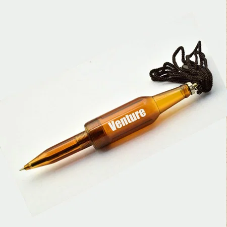 Brown Customized Bottle Shape Pen