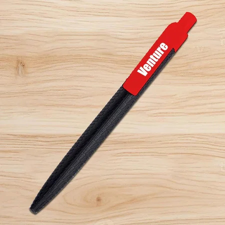 Red Customized Tyre Marks Pen in Black Body
