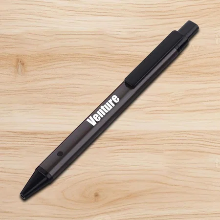 Grey Customized Oval Flat Pen
