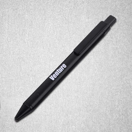 Black Customized Oval Flat Pen