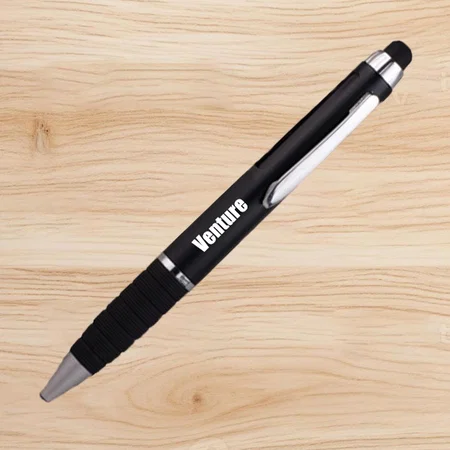 Black Customized Magnifier Pen with LED