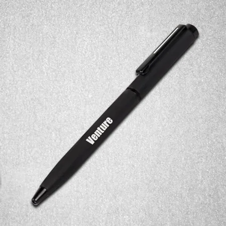 Black Customized Matty Metal Pen with Twist Function