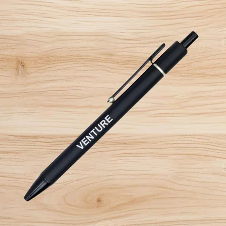 White Black Customized Metal Pen with Colored Highlights