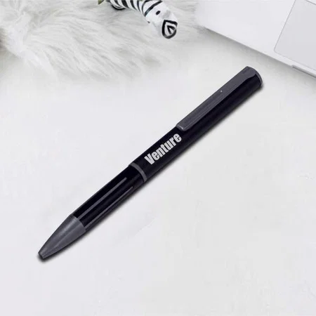 Gunmetal Grey & Black Customized Executive Track Grip Metal Pen