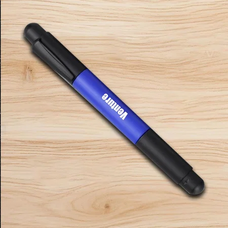 Blue Customized Pen with 2 Way Screwdrive