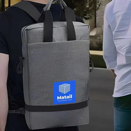 Grey Customized Stylish Sling Bag | Convertible to Backpack | Spacious Laptop Compartment