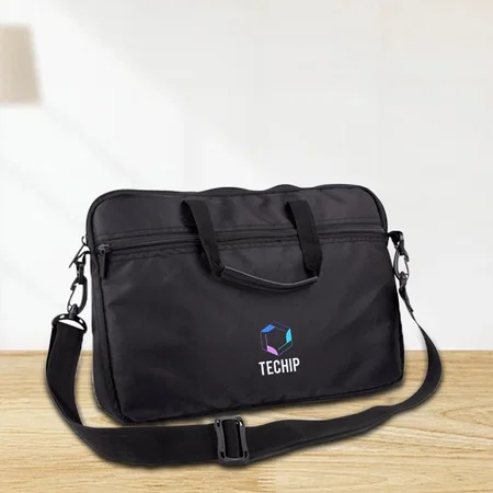 Customized Black Mini Laptop bag / Laptop Sleeve with Inner Compartments