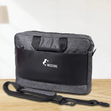 Grey Customized Graphite Elegant Laptop Bag