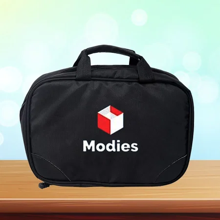 Black Customized 4 Layer Toiletry Kit
