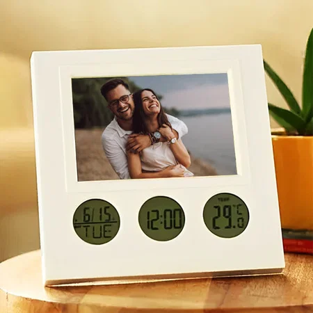 Customized Bubble Clock with Photo Frame