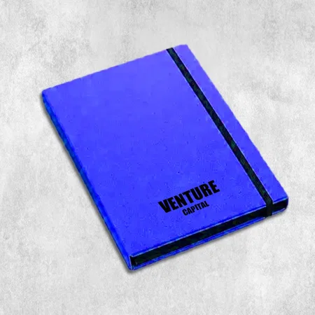 Blue Customized 3 Fold Eco Notebook with Stationary Set | Customizable notepad