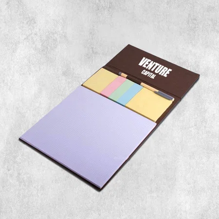 Customized Conference Pad With Sticky Notes & Pen | Size 8" x 6" | 50 Writing Sheets