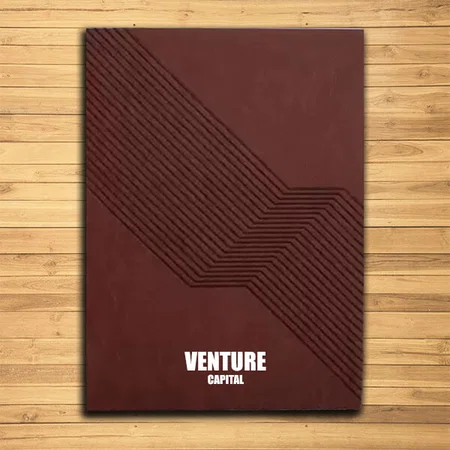 Brown Customized A5 Notebook with Memorandum & Bookmark Ribbon