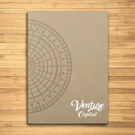 Beige Customized Compass A5 Notebook with Memorandum, Month Planner & Bookmark Ribbon | 176 Writing Pages