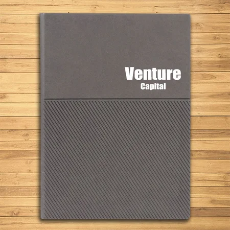 Grey Customized Majestic Slant Notebook with Hard Bound Cover | Includes Memorandum and Bookmark Ribbon