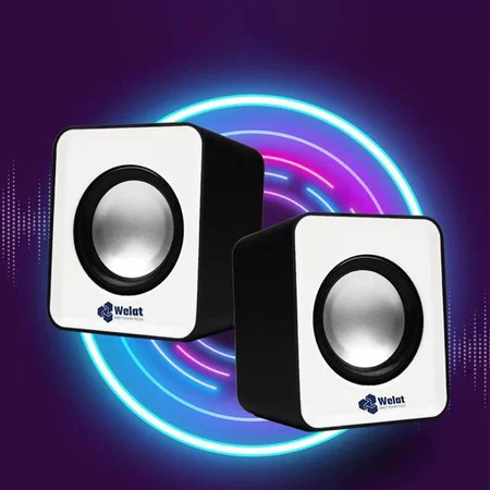 Customized Mini Notebook / PC Speakers With Volume Control | 6W Output | Set of 2