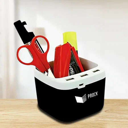 Customized Power Glow USB Hub With Tumbler and Logo Highlight | 3 USBPorts
