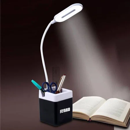 Table Lamp With USB Hub, Tumbler And Logo Highlight | 3 USB Ports | With Mobile Stand