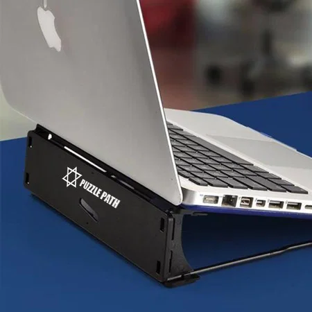 Black Customized Folding Laptop Stand (Suitable for Travelling)