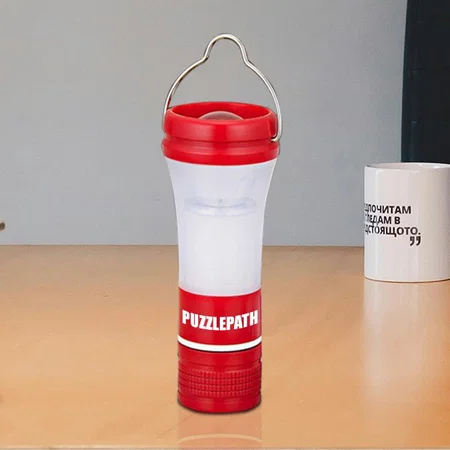 Red Customized Mini Lantern with Focus Torch (with 3 Torch Modes)