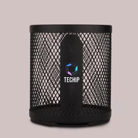 Black Customized Round Wiro tumbler with Slide-out Phone Stand