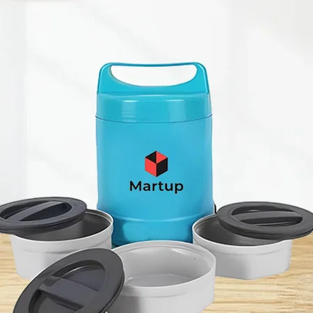 Blue Customized Electric Lunch Box With Auto-cut Function