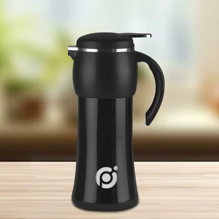 Black Customized Easy Pour Flask 1.5L