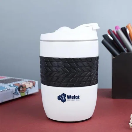 White Customized Stainless Steel Magic Coffee Mug (300 ml approx)