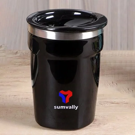 Black Customized Stainless Steel Coffee Mug | Leak Proof | Capacity 350ml approx