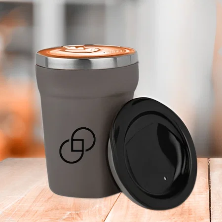 Grey Customized Stainless Steel Coffee Mug | Keeps Hot up to 4 hours | Capacity 350ml