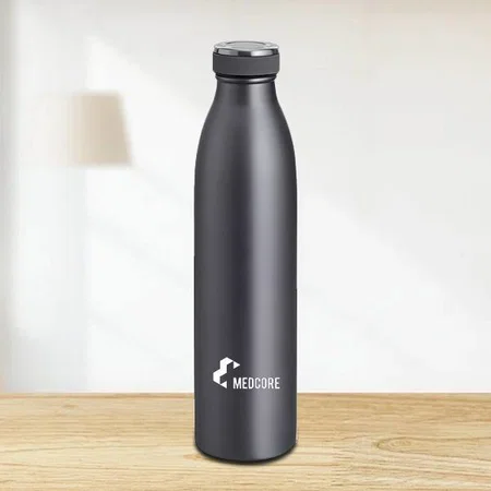 Grey Customized Premium Vacuum Flask | Capacity 750ml | 12 hours hot / cold | 304 steel inside & outside