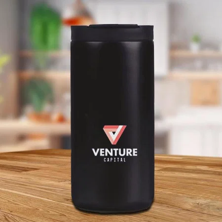 Black Customized Vacuumized Mug Sipper | Keeps hot upto 6 hours | Capacity 350ml approx
