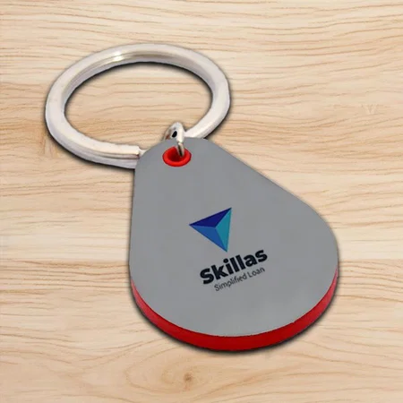 Customized Droplet Shape Keychain with Highlights