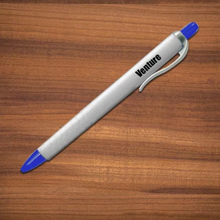 White Customized Triangular Plastic Pen
