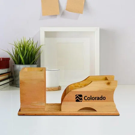 Customized Pen Stand With Coaster