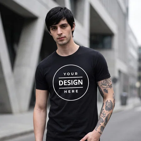 Black Jack & Jones Joren Customized Crew Neck T-Shirt for Men