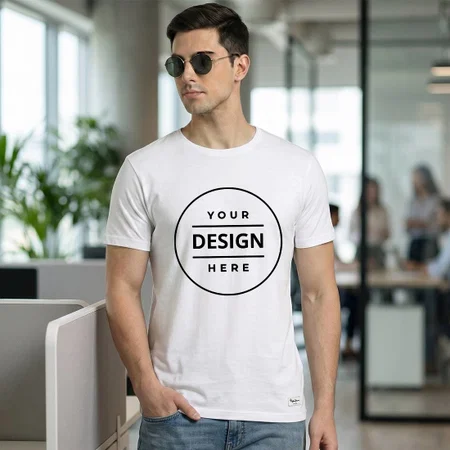 White Pepe Jeans Ibiza Customized Crew Neck T-Shirt for Men