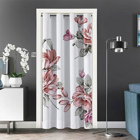Vintage Chic Shabby Girly Flowers Customized Photo Printed Curtain