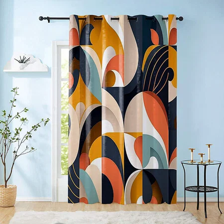 Abstract Design Customized Photo Printed Curtain