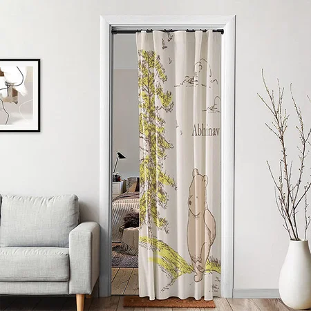 Classic Cartoon Design Customized Photo Printed Curtain
