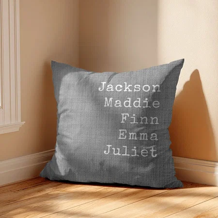 Grandparents Mom Grey Customized Photo Printed Cushion