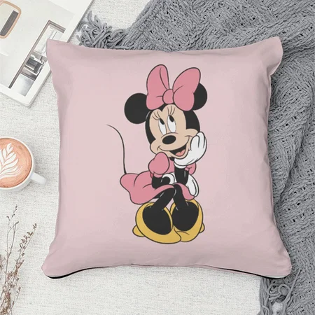 Cartoon Posing in Pink Customized Photo Printed Cushion